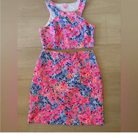 Lilly Pulitzer Mallika Crop top set NWT - Picture 2 of 5